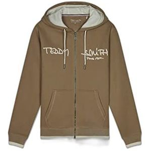 Teddy Smith Giclass Hoody Sweater, Wolf, Beige/Middle White, maat S