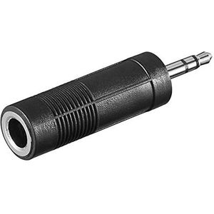 PremiumCord adapter 3, 5 mm jack plug - 6, 3 mm jack stekker/bus