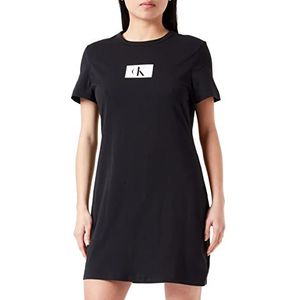 Calvin Klein Vrouwen S/S Nachthemd Nachthemd, Zwart, XS