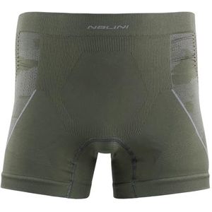 NALINI Combat Boxershorts voor heren, thermische compressie, ondergoed, groen camouflage, S/M