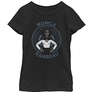 Marvel Heroic Rambeau T-shirt voor meisjes, zwart, L