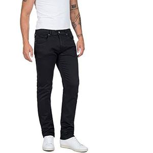 Replay Grover Straight Fit Hyperflex Colour X-Lite herenjeans met stretch, Black 040, 31W x 34L