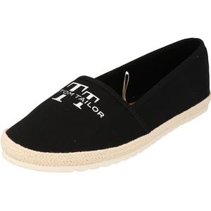 TOM TAILOR Dames 7490090003 platte slipper, zwart, 36 EU, zwart, 36 EU