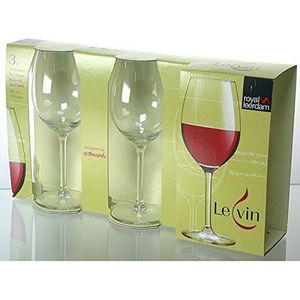 Royal Leerdam 1565032 3 glazen Le Vin cl 32 tafeldecoratie
