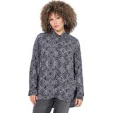 Ulla Popken - Blouseshirt - Grafiet - Lange Mouw - Normale Pasvorm