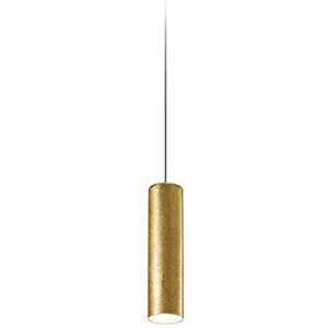 Homemania Hanglamp One, goud, zwart, aluminium, 10,5 x 10,5 x 38 cm, 1 x LED, 15 W, 1097 lm, 3000 K, 220-240 V