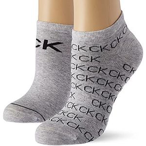 Calvin Klein Dames Sneaker Calvin Klein Repeat Logo Women's Liner Socks 2 Pack, lichtgrijs gem., Eén Maat