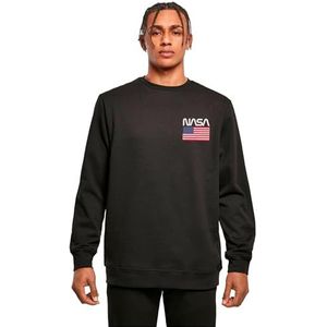 Merchcode NASA - Stars and Stripes Crewneck, Regular Fit, L, zwart, L