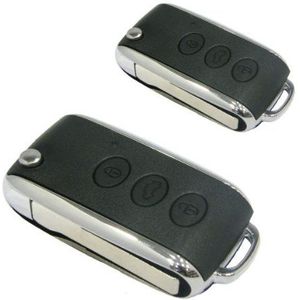 Akhan 100F86 - afstandsbediening klapsleutel voor bestaande originele centrale vergrendeling, met 2 handzenders geschikt voor pneumatische, elektrische en achteraf ingebouwde centrale vergrendelingen