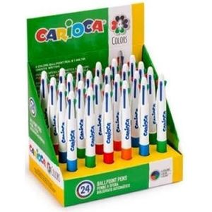 Carioca Balpen 4 kleuren 24 stuks 40146