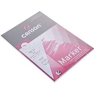Canson Marker tekenpapier, 70 vellen, extra wit A4-21 x 29,7 cm Extra wit.