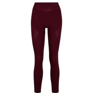 FALKE Dames Broek van onderlaag Warm Long W Ti functioneel materiaal sneldrogend 1 stuk, Rood Merlot 8117, XS