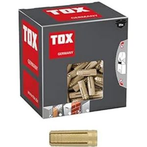 TOX Messing spreidpluggen Metrix M8 x 28 mm, 25 stuks, 026100141