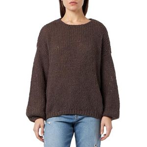 ONLY Dames ONLNORDIC Life LS O-hals KNT NOOS trui, Chocolate Martini, S, Chocolate Martini, S