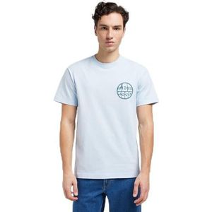 Lee Ss Relaxed Tee T-shirt voor heren, lichtblauw, L