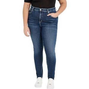 Calvin Klein Jeans Skinny Plus broek met hoge taille voor dames, Denim Donker, 42W