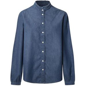 Pepe Jeans Dames Regular Denim Blouse Shirt, Blauw (Denim-5A0), XXS, Blauw (Denim-5a0), XXS