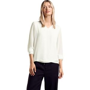 Chiffon shirt, off-white, 38