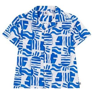 Petit Bateau Shirt met korte mouwen voor jongens, Marshmallow/Porcelana, 5 Jaren
