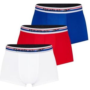 Reebok Calzoncillos De Hombre En Azul/Blanco/Rojo boxershorts voor heren, Vector Rood/Wit/Vector Blauw, L