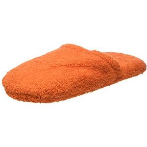 Excelsa Warme badschoenen voor dames, badstof, oranje, 27,5 x 11 x 3 cm