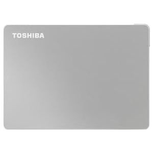 Toshiba Canvio Flex 2TB draagbare 2,5'' externe harde schijf (HDD) voor Mac, Windows PC, Smartphone en Tablet gebruik, compatibel met de meeste USB-C en USB-A apparaten, warm zilver (HDTX220ESCAA)