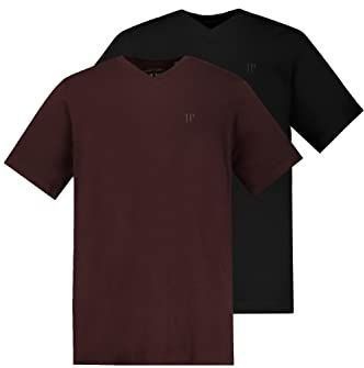 JP 1880 - T-shirt - Zwart - Heren - Grote Maten - Halve Mouwen