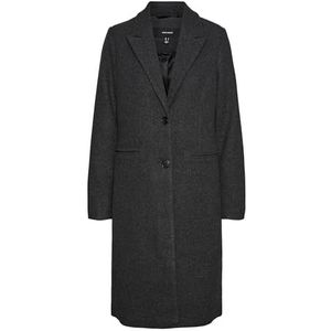 bestseller a/s VMBLAZA Long Wool Coat BOOS jas, Dark Grey Melange, L