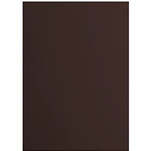 Vaessen Creative 2927-094 Florence Cardstock papier, bruin, 216 g/m², DIN A4, 10 stuks, glad, voor scrapbooking, kaarten maken, stansen en andere papierknutselwerken