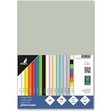 Kangaro - Gekleurd papier pastelgrijs DIN A4-120g/m² FSC mix - 100 stuks - briefpapier knutselpapier DIY