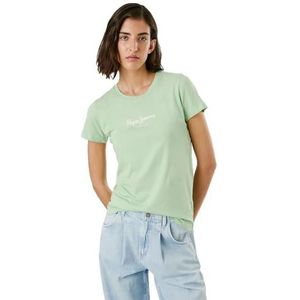Pepe Jeans - New Virginia - T-shirt - Groen - Korte Mouwen