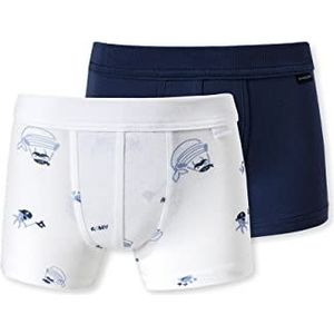 Schiesser Jungen 2 PACK Short mit weichem Bündchen Unterwäsche Feinripp - 100% Organic Bio Baumwolle - Größe 92 bis 140