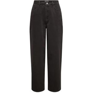 Onlsolla Mw Relaxed Col Jeans PNT, bruin, M / 32L