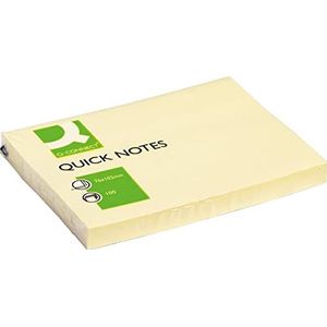 Q Connect 75x100mm Quick Note Verplaatsbare Pad - Geel