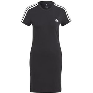 adidas Sportswear Essentials 3-Stripes T-shirtjurk - Dames - Zwart- L