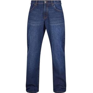 Urban Classics Heavy Ounce Straight Fit Jeans voor heren, New Dark Blue Washed, 28