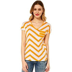 Street One T-shirt voor dames, Sunset Yellow, 40