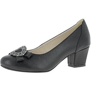 HIRSCHKOGEL Dames 3000007 Pumps, zwart, 41 EU