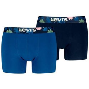 Levi's - Boxer Flower - Boxershorts - Blauw - 2-Pack