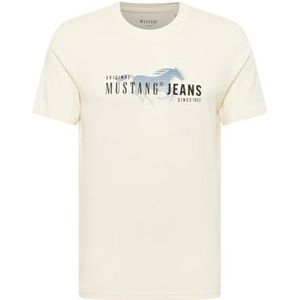MUSTANG - AUSTIN - T-shirt - Saffier - Zwart - Wit