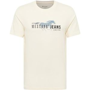 MUSTANG - AUSTIN - T-shirt - Saffier - Zwart - Wit