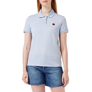 United Colors of Benetton Poloshirt M/M 35U7D3009, Celeste 3L3, XS dames, Lichtblauw 3l3, XS