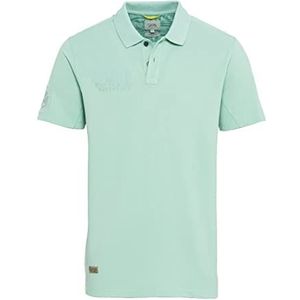 camel active Piqué poloshirt voor heren van puur katoen, pastelgroen, S