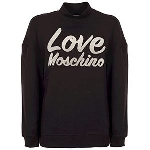 Love Moschino Sweatshirt voor dames, zwart, 42