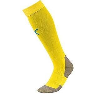 PUMA Team LIGA Socks CORE Stutzen, Cyber Yellow-Electric Blue Lemonade, 39-42 (Herstellergröße: 3)