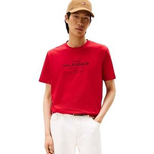 TOMMY HILFIGER - Shirt - Rood/Zwart - T-shirt