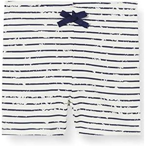 Koton Striped Drawstring Short Cotton Shorts voor jongens, Marine Stripe (01m), 12-18 Maanden
