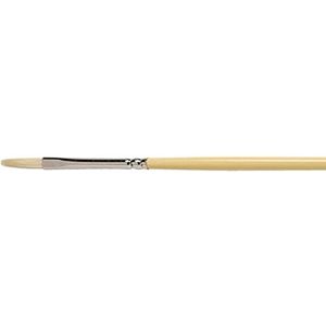 Winsor & Newton 5868002 Artists varkenshaarpenseel gemaakt van hoogwaardig Chunking varkenshaar voor olieverf en acrylverf - Plat penseel - lange Steel - Nr. 2,