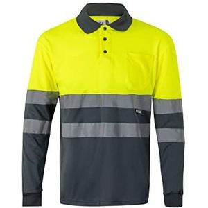 Velilla 175 poloshirt voor hoge zichtbaarheid, lange mouwen, maat XXL