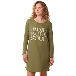 Triumph Nightdresses NDK LSL X Nightgown, Martini Olive, 46, martini olijf, 46